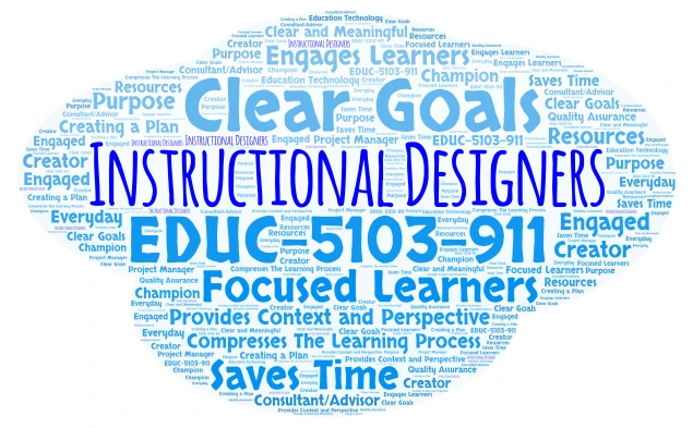 Instructional Designers word cloud art