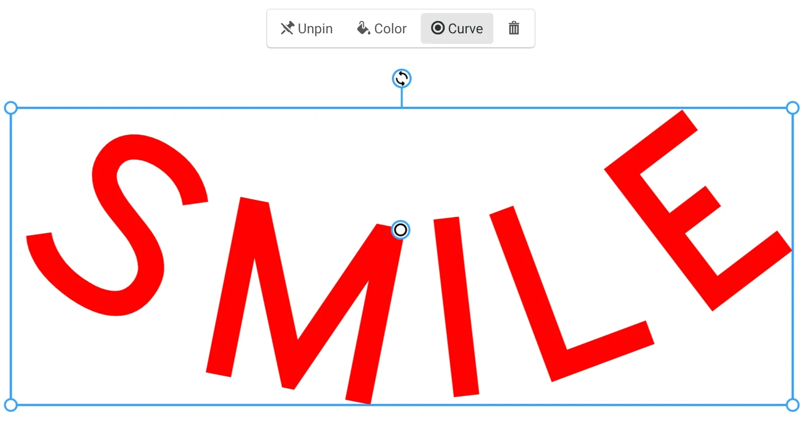 Curve It Up! Introducing Curved Text feature